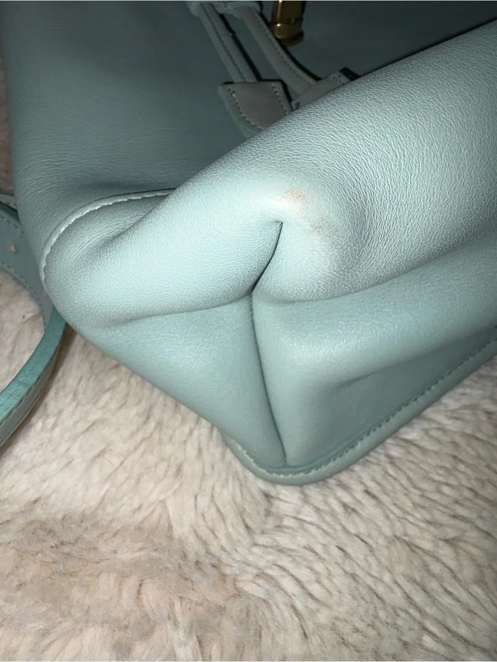 VTG (rare light green) PRISTINE COACH SMALL LEATHER DAYPACK